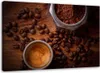 Leinwandbild tasse mit kaffee und bohnen 120x80 cm Feeby Produktbild-Vorschau 1