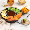 REVENTO® Zahřívač na čokoládu Fondue set Miska Vidličky Náhled obrázku produktu 7