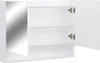 vidaXL Armoire à miroir de salle de bain LED blanc 80x15x60 Voir les images du produit 5