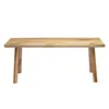 Teakholz Blumenbank natur rechteckig - 100 x 42 cm - Produktbild-Vorschau 4