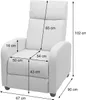 Fernsehsessel HWC-F76, Relaxsessel Sessel Liegesessel, Produktbild-Vorschau 10