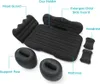 An assortment of inflatable car accessories, including a mattress, headrest, and support posts, laid out on a white background with labels pointing to each component. Produktbild-Vorschau