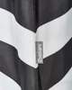 BELIANI Sonnenschirm Schwarz/Weiß Polyester Birkenholz ⌀ Produktbild-Vorschau 6