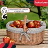 KOTARBAU® Panier en Osier Avec Anse 47x31x32 cm Naturel Voir les images du produit 4