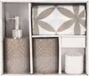 Badkameraccessoireset, 3-delig, bruin Productafbeelding-voorbeeld 1