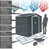 HATTORO S100 Metall Gerätehaus XL Geräteschuppen Garten Produktbild-Vorschau 2