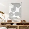 MuchoWow® Wandteppich Wandbehang Kunst - Kreis - Schwarz - Produktbild-Vorschau 6