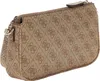 Dámská kabelka přes rameno GUESS Noelle Latte Logo-Brown Náhled obrázku produktu 20