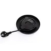 The bottom of a black electric kettle with its power cord and plug is shown against a white background. Anteprima dell’immagine prodotto