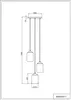 A technical drawing of a pendant light with dimensions. Podgląd zdjęcia produktu