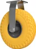 1 x Ruota fissa con ruota in PU Ø 260 mm 3.00-4 cuscinetto Anteprima dell’immagine prodotto 1