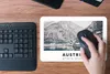 MuchoWow® Mauspad Mousepad Österreich - Wasser - Berge - Produktbild-Vorschau 4