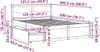 vidaXL Letto in legno massiccio senza materasso 120x200 cm Anteprima dell’immagine prodotto 7