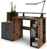byLIVING Schreibtisch LOUIS / in Old-Wood-Optik (Altholz) Produktbild-Vorschau 8