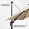 PURPLE LEAF Sonnenschirm Twist 360 cm x 270 cm, Ampelschirm Produktbild-Vorschau 8