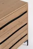 Kommode Melys 40 x 78 x 80 cm Stahl MDF Spanplatte Braun Schwarz_Natur24 Anteprima dell’immagine prodotto