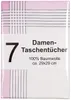 Damentaschentücher D7 Serie aus 100% Baumwolle, ca. 29 x 29 Produktbild-Vorschau 2