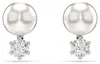Swarovski Ohrstecker Damen Matrix Kristallperle Weiß Produktbild-Vorschau 1