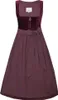 Dirndl Kirchham 75cm Länge bordeaux 34 Produktbild-Vorschau 1