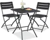 Ensemble de mobilier de balcon Relaxdays, 3 pièces, 1 table Voir les images du produit 1