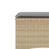 Gartensofa 2-Sitzer mit Tisch und Hockern Beige Poly Rattan Produktbild-Vorschau 11