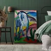 Italienischer Leinwand Leinwandbild - Blue Horse 80x120 cm Produktbild-Vorschau 4