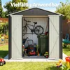 Geräteschuppen Gerätehaus Metall Fundament Gartenhaus Produktbild-Vorschau 2