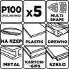 GRAPHITE Brusný papír na suchý zip delta 102x152 mm, 5 Náhled obrázku produktu 2