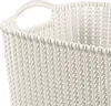 Curver Aufbewahrungskorb Knit eckig 36x28x24cm Creme Produktbild-Vorschau 3