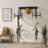 Fahrradwandhalterung mit Schiene - Schwarz, für mehrere Produktbild-Vorschau 1