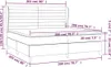 The Living Store Boxspringbett mit Matratze Dunkelgrau Produktbild-Vorschau 6