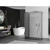 Mexen Kioto Duschwand Walk-in 90 x 80 x 40 cm, schwarzes Produktbild-Vorschau 2