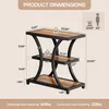 A diagram showing the dimensions and load-bearing capacity of a 3-tier side table. Produktbild-Vorschau