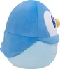 A side profile of a Piplup plush toy. Voir les images du produit