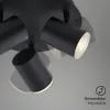 LED Badleuchte Spotleuchte 3xGU10 IP44 5 W schwarz Produktbild-Vorschau 4