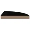 Eck-Schweberegal Hochglanz-Schwarz 35x35x3,8 cm MDF Produktbild-Vorschau 4