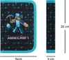 A product image showing a Minecraft-themed pencil case with dimensions indicated. Anteprima dell’immagine prodotto