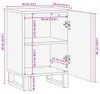 vidaXL Badschrank 38x34x58 cm Massivholz Mango Produktbild-Vorschau 7