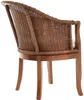 KRINES HOME Rattan-Sessel mit Holzbeinen, Sessel aus echtem Produktbild-Vorschau 5