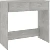 A gray console table with two drawers and a lower shelf, shown against a white background. Podgląd zdjęcia produktu