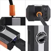 A collage of four close-up images of a portable air compressor. Produktbild-Vorschau