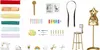 A collection of fashion design accessories and tools arranged on a white background. Produktbild-Vorschau