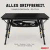 ONBEST Klapptisch | Schwarz | mit Netztasche | Produktbild-Vorschau 3