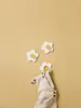 Kids Concept Hakenset  3er-Pack Blume weiss - 9.5 x 9.5 x Produktbild-Vorschau 2