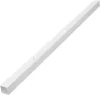 A white, square-profiled bar or tube, angled diagonally against a white background. Produktbild-Vorschau