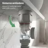 Sifone lavabo flessibile estensibile salvaspazio grigio Anteprima dell’immagine prodotto 5