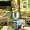 1L Outdoor Edelstahl Campingkochtopf mit Klappgriff & Produktbild-Vorschau 4