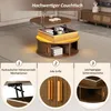okwish Tavolino rotondo, tavolino da divano con Anteprima dell’immagine prodotto 4
