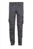 A pair of gray cargo pants is shown against a white background. Produktbild-Vorschau
