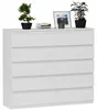 Komoda 160 cm 10 zásuvek skříňka FRAMIRE R-160-S10 bílá Náhled obrázku produktu 2